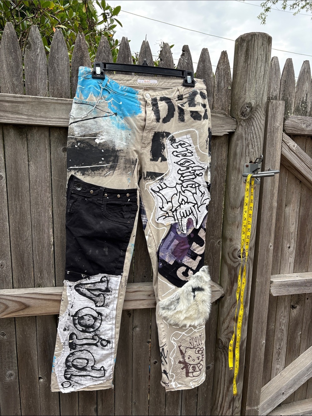 MAC Jeans Melanie size 46/36 with patchwork design!